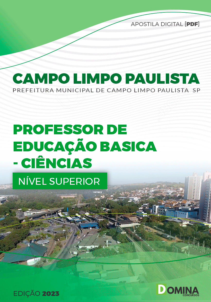 Apostila Pref Campo Limpo Paulista SP 2023 Professor EB II Ciências