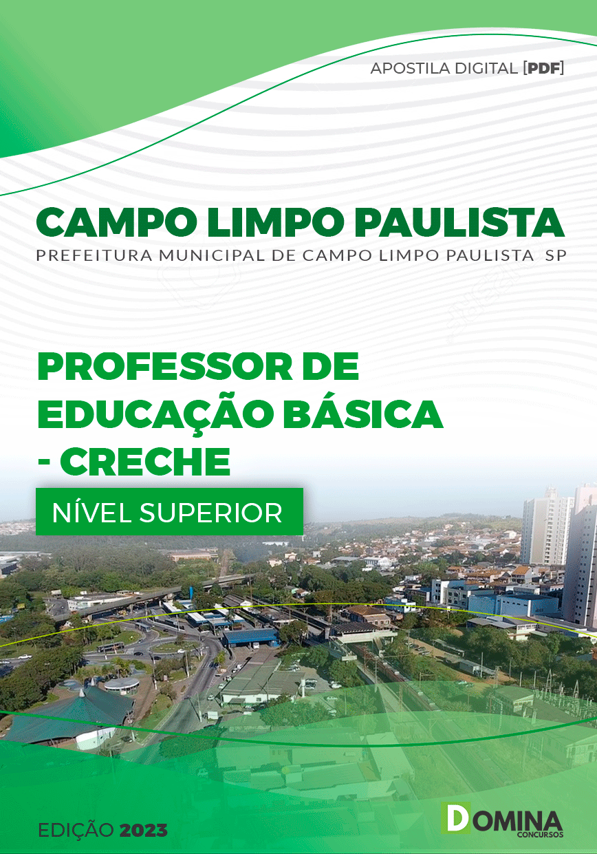 Apostila Pref Campo Limpo Paulista SP 2023 Professor EB I Creche