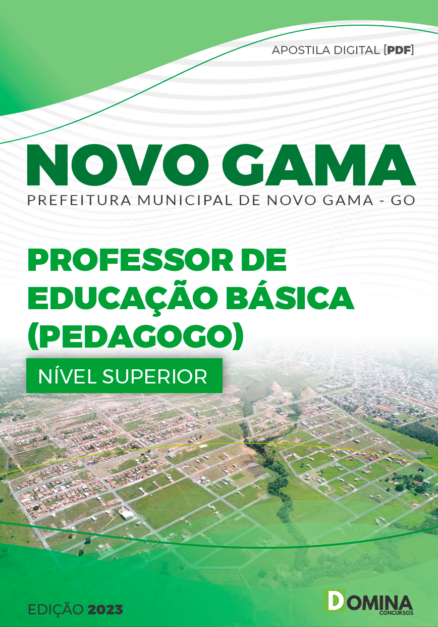 Apostila Pref Novo Gama GO 2023 Professor Educação Básica Pedagogo