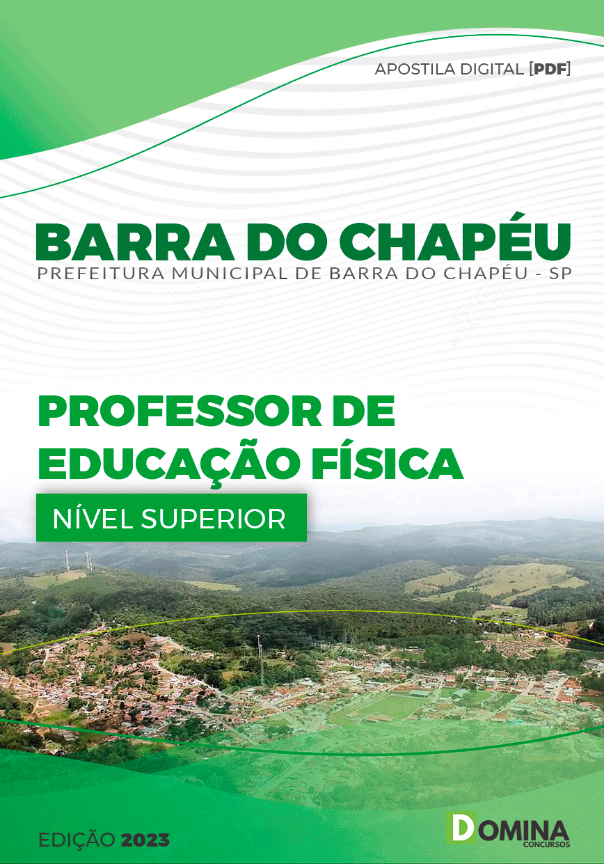 Apostila Pref Barra do Chapéu SP 2023 Professor Educação Básica