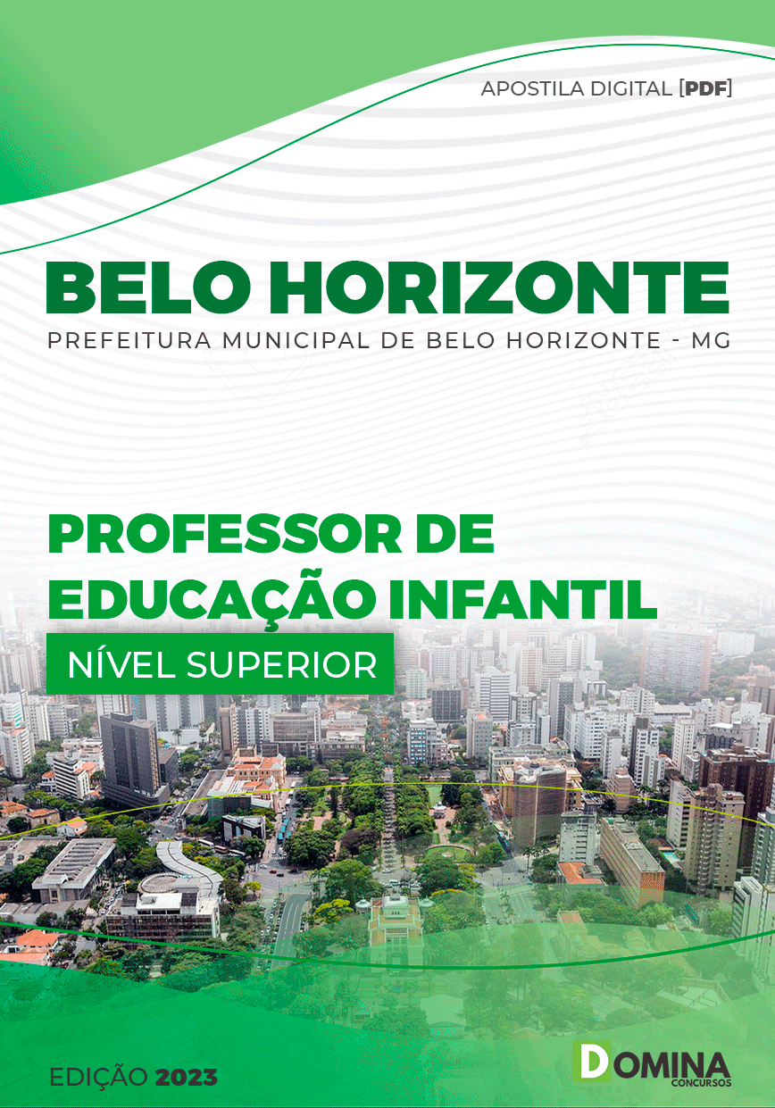 Apostila Pref Belo Horizonte MG 2023 Professor Educação Infantil