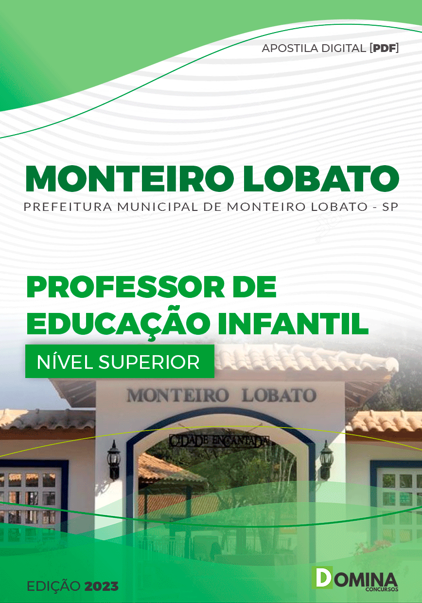 Apostila Pref Monteiro Lobato SP 2023 Professor Educação Infantil