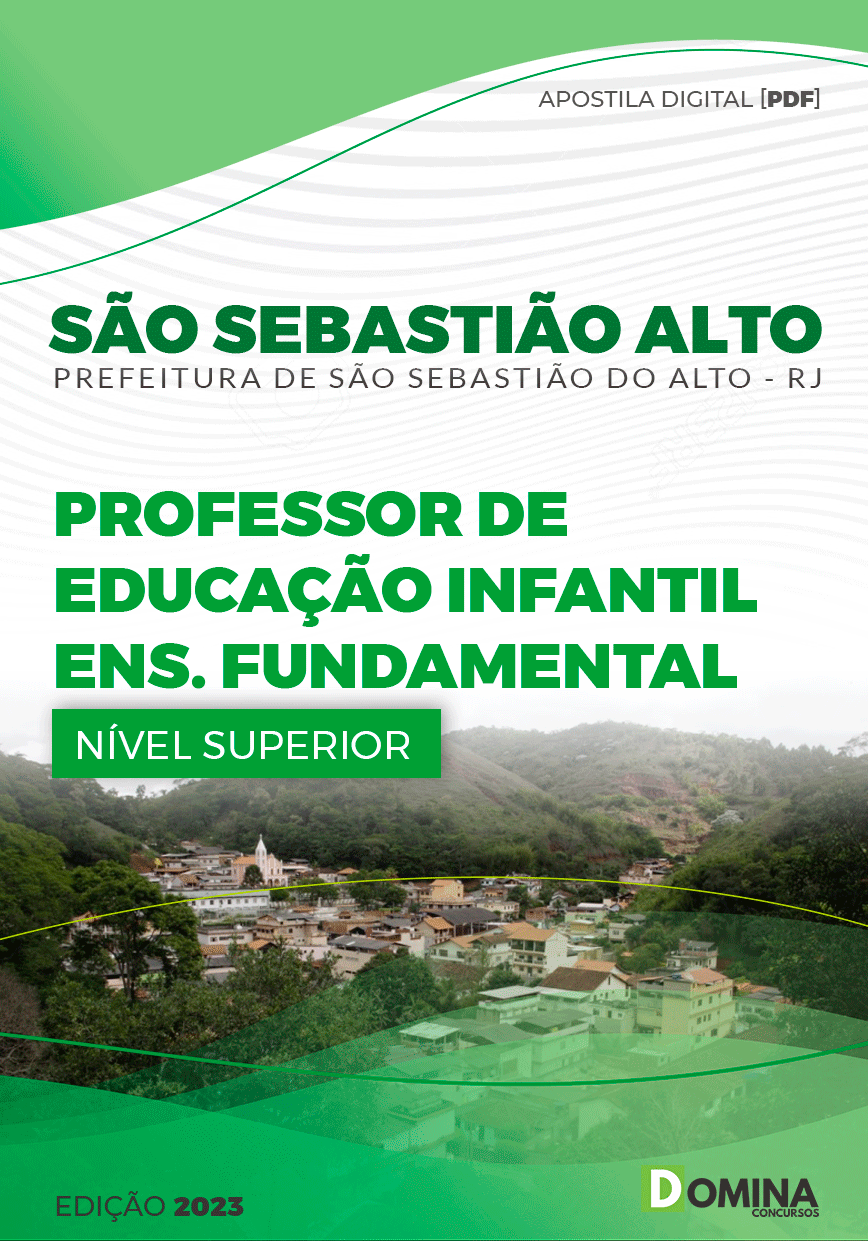 Apostila Pref São Sebastião Alto RJ 2024 Professor Educação Infantil