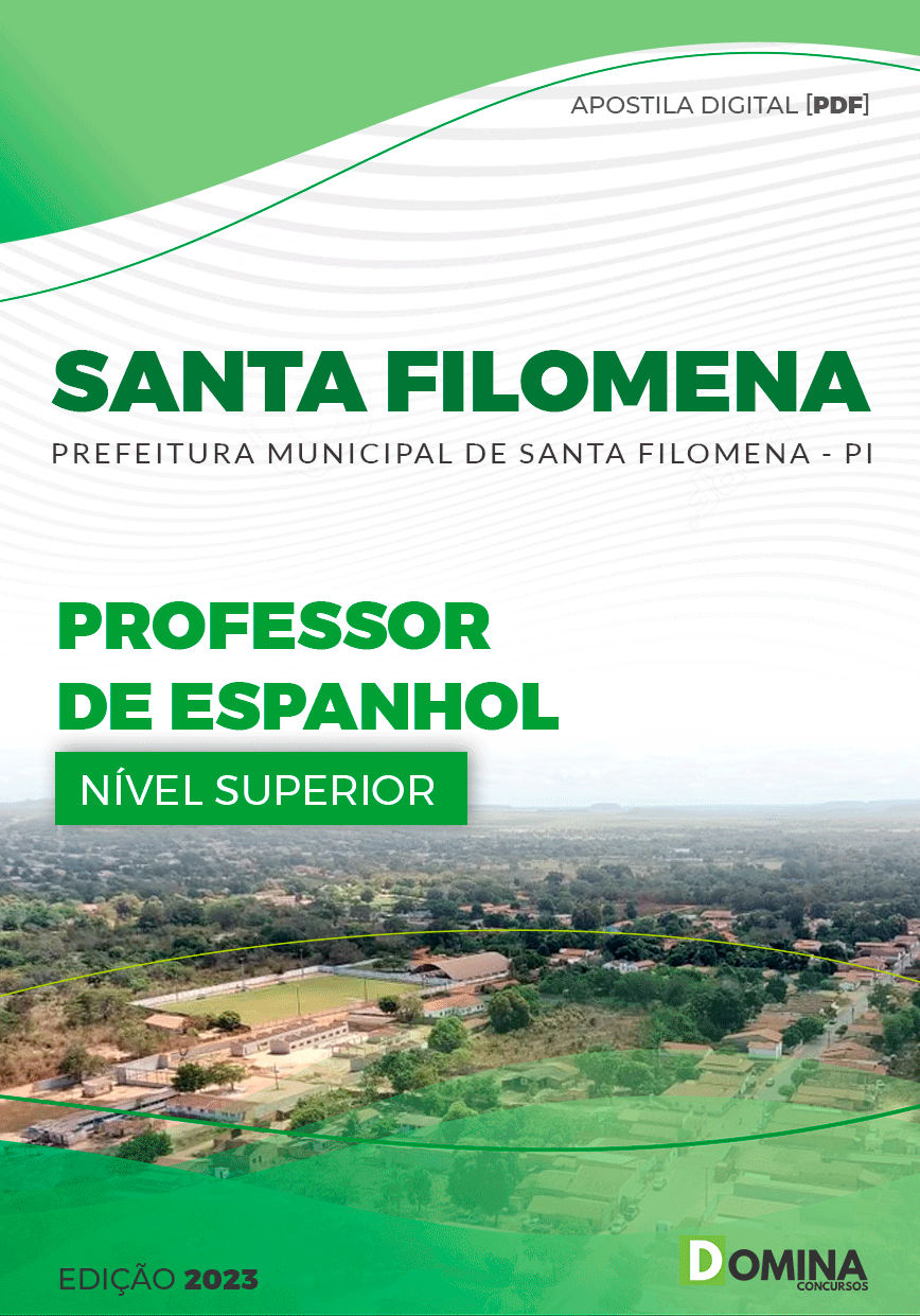 Apostila Pref Santa Filomena PI 2023 Professor Espanhol