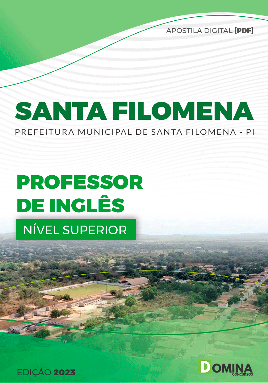 Apostila Pref Santa Filomena PI 2023 Professor Inglês