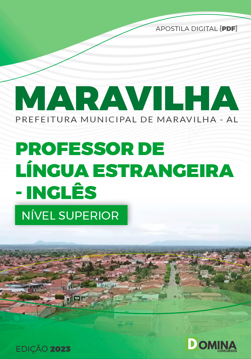 Apostila Pref Maravilha AL 2023 Professor Língua Inglesa