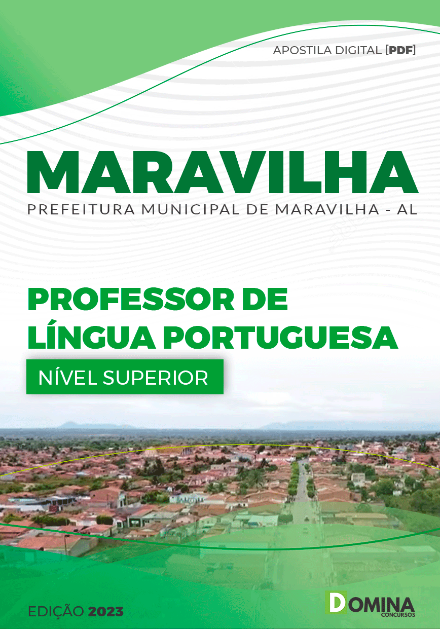 Apostila Pref Maravilha AL 2023 Professor Língua Portuguesa