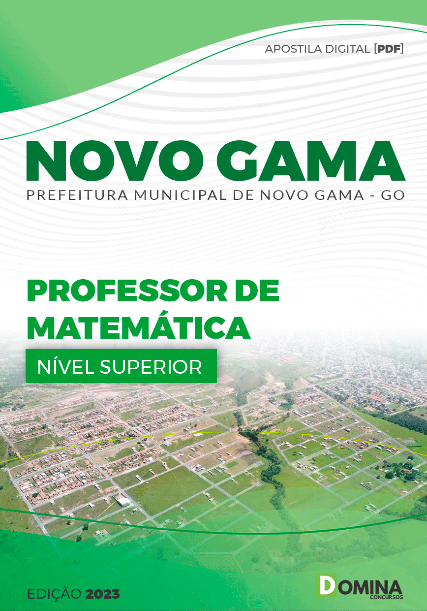 Apostila Pref Novo Gama GO 2023 Professor Matemática