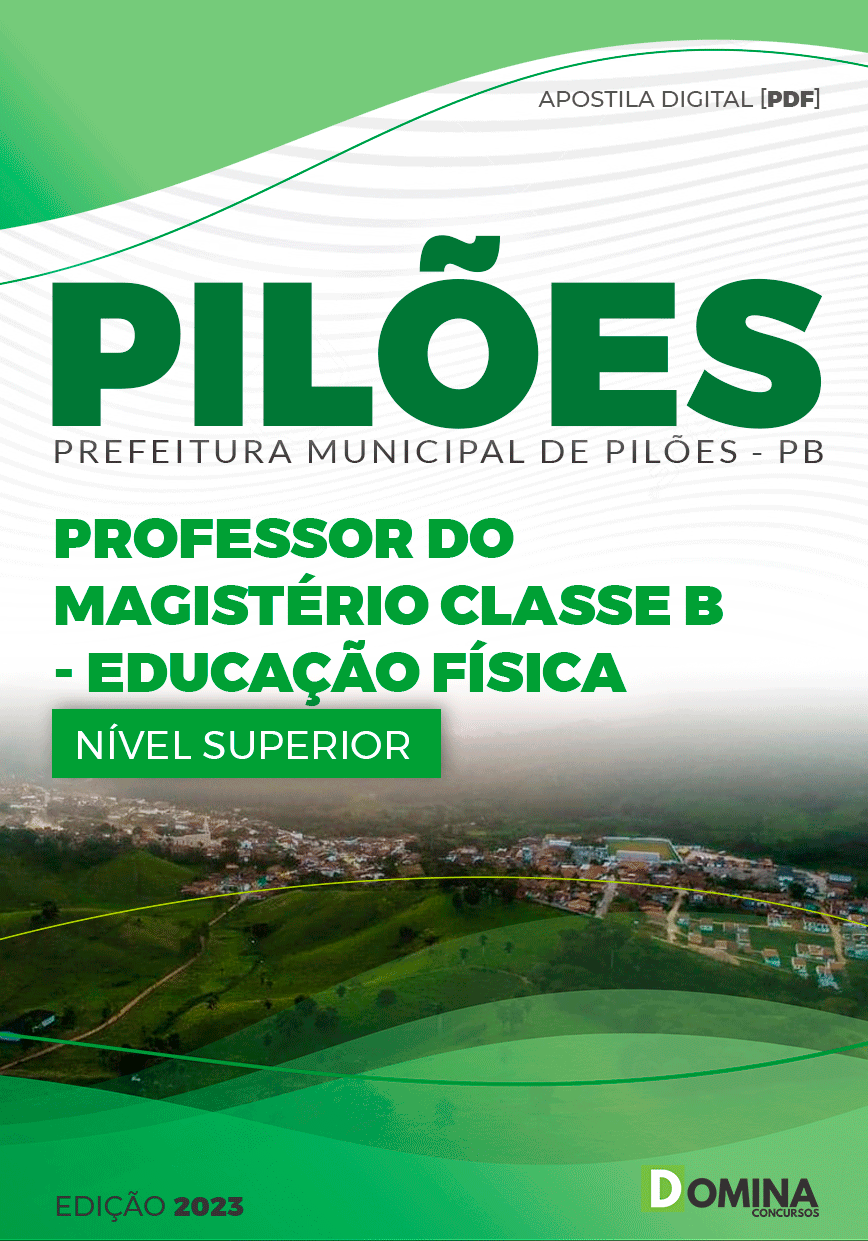 Apostila Pref Pilões PB 2023 Professor Magistério B Educação Física