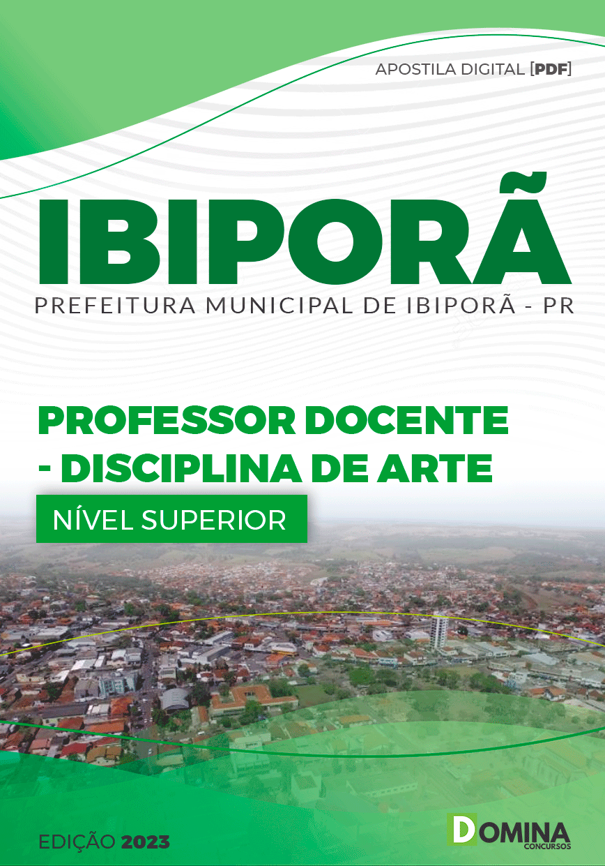 Apostila Pref Ibiporã PR 2023 Professor Docente Disciplina ARTE