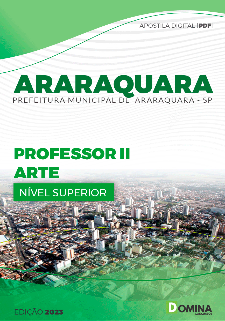 Apostila Pref Araraquara SP 2203 Professor II Artes