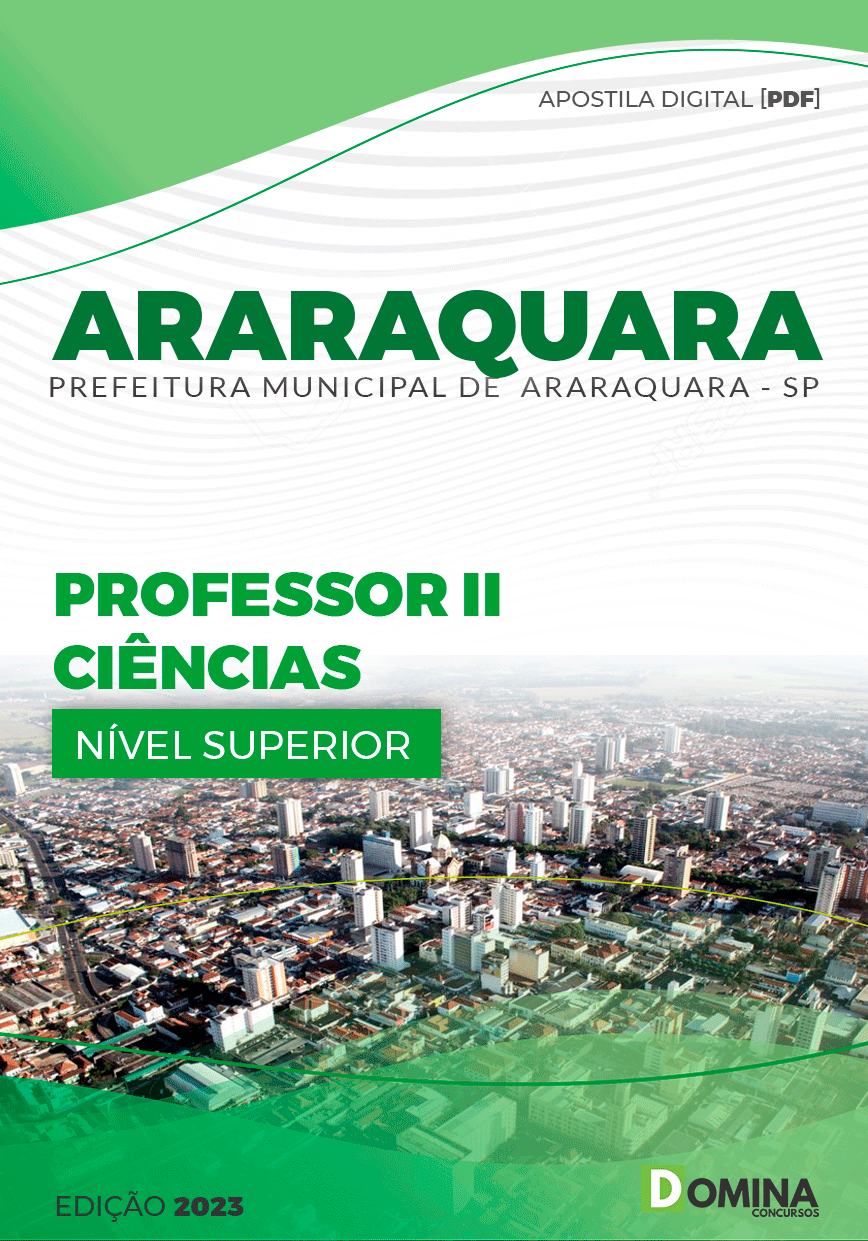 Apostila Pref Araraquara SP 2023 Professor II Ciências