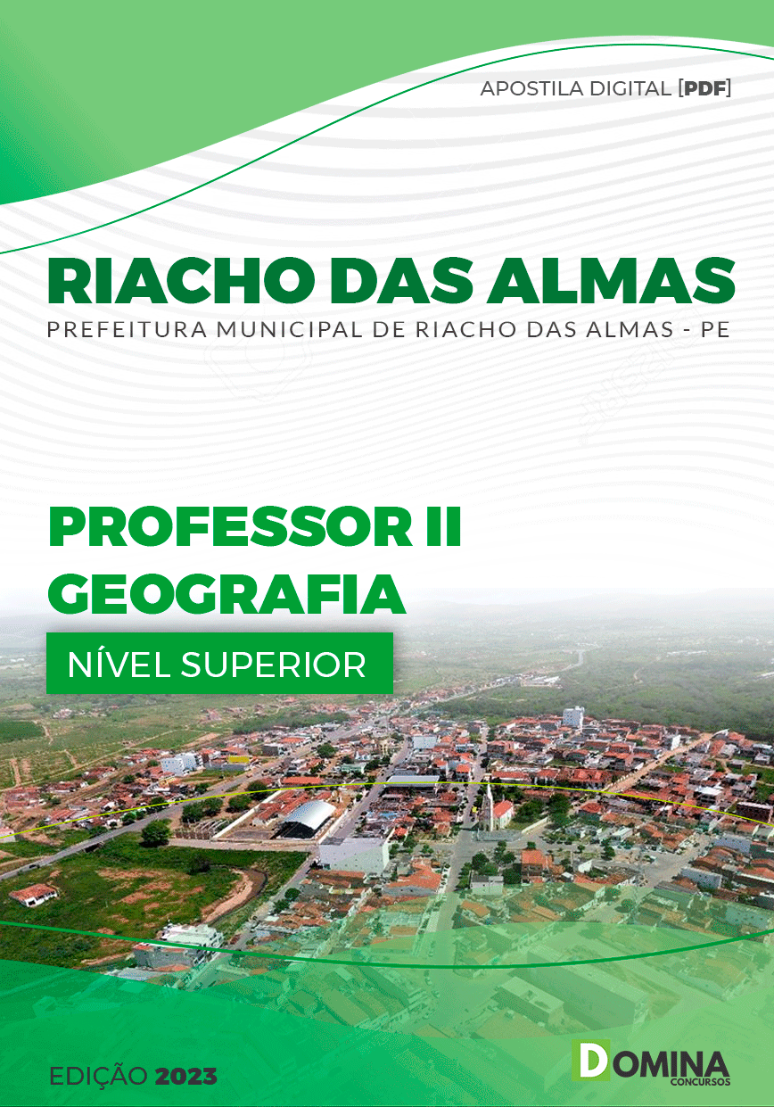 Apostila Pref Riacho das Almas PE 2023 Professor II Geografia