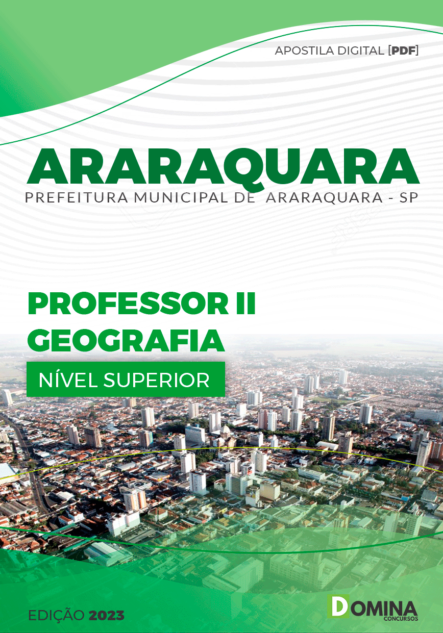 Apostila Pref Araraquara SP 2203 Professor II Geografia