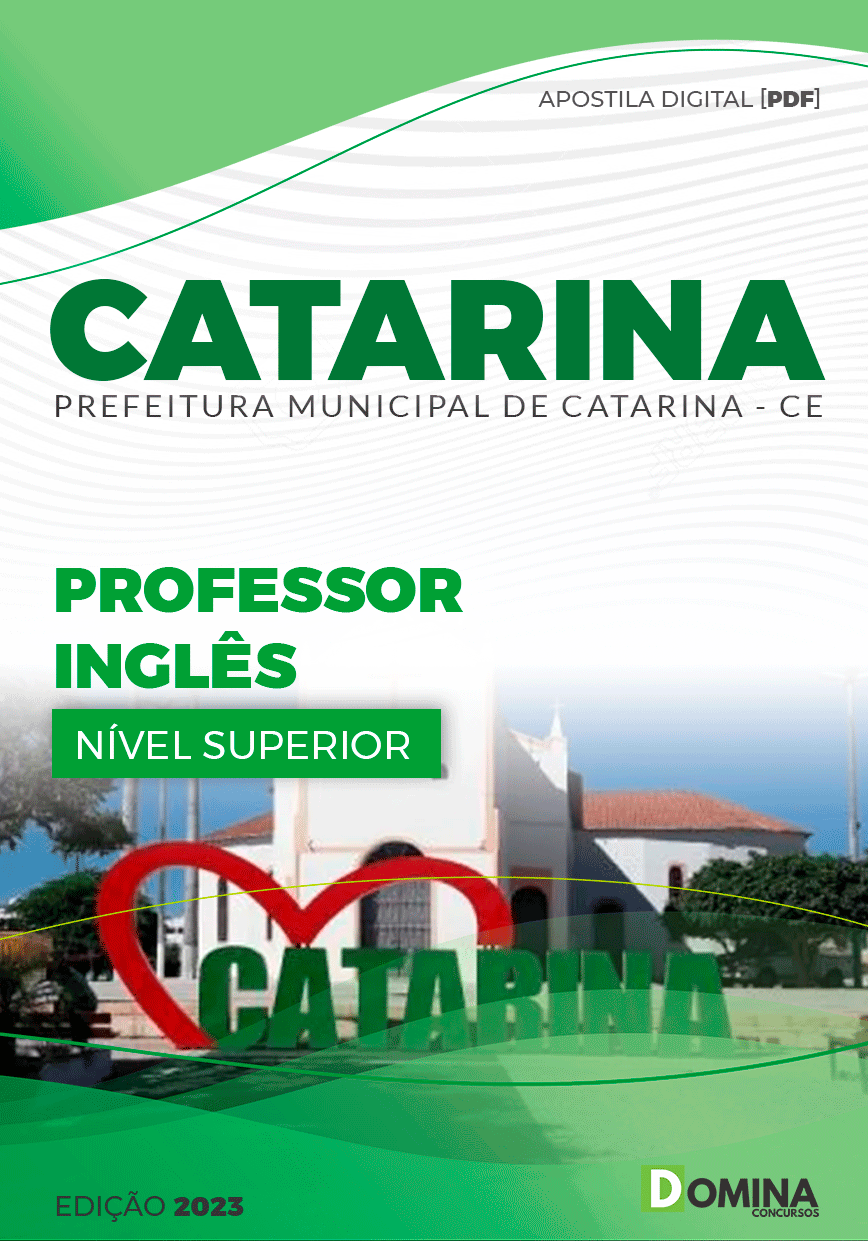 Apostila Pref Catarina CE 2023 Professor Inglês