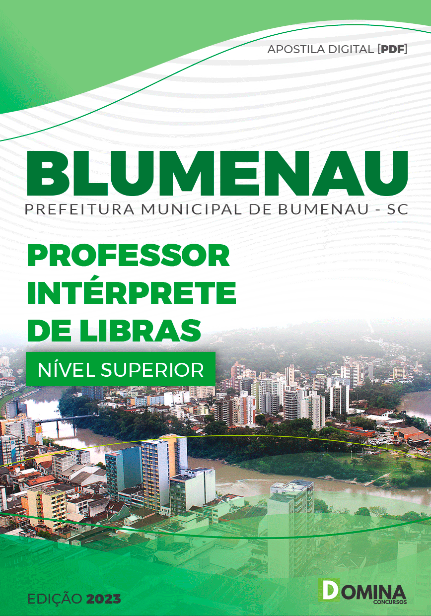 Apostila Pref Blumenau SC 2023 Professor Intérprete Libras