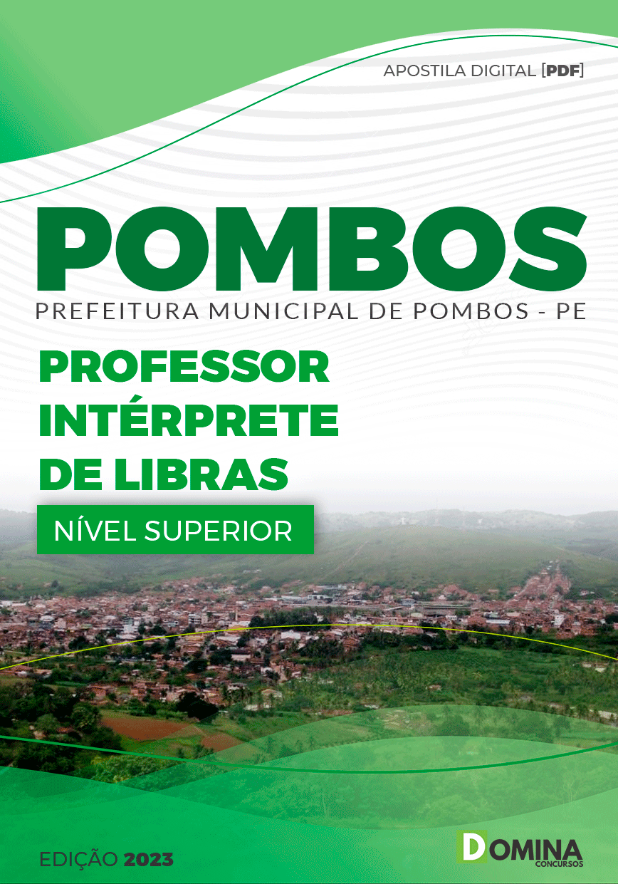 Apostila Pref Pombos PE 2023 Professor Intérprete Libras