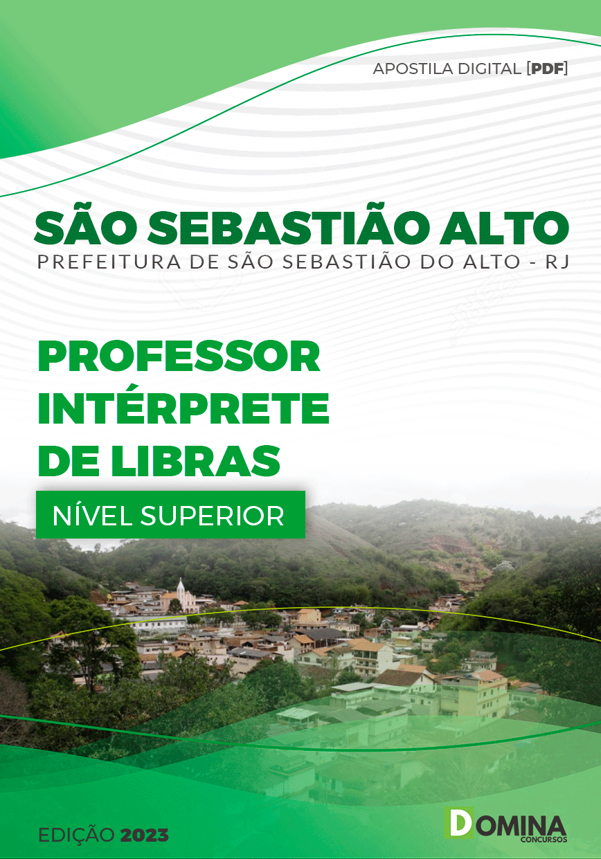 Apostila Pref São Sebastião Alto RJ 2024 Professor Intérprete Libras