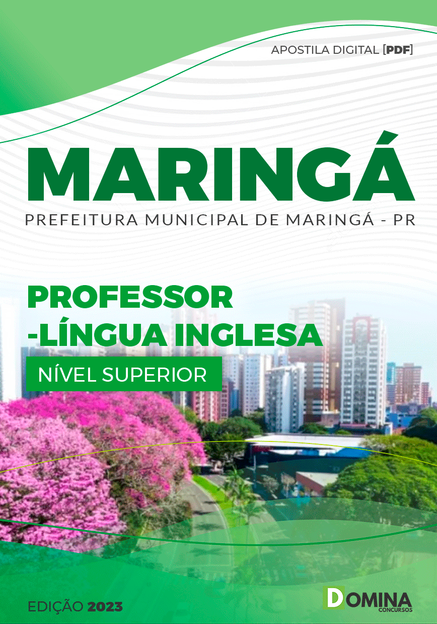 Apostila Concurso Pref Maringá PR 2023 Professor Língua Inglesa