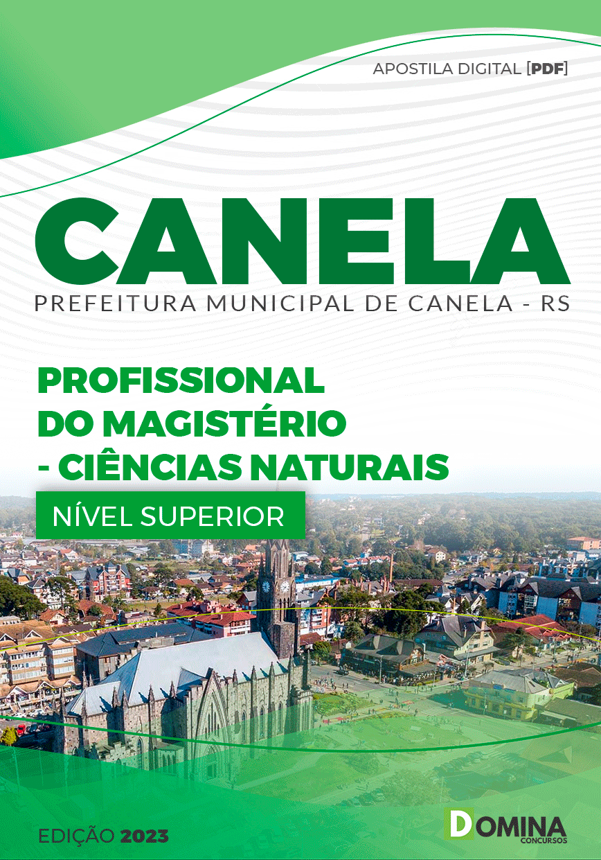 Apostila Pref Canela RS 2023 Profissional Magistério Ciências Naturais