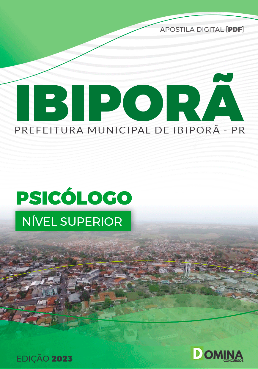 Apostila Concurso Pref Ibiporã PR 2023 Psicólogo