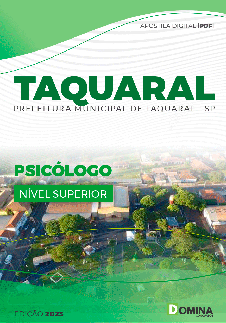 Apostila Concurso Pref Taquaral SP 2023 Psicólogo