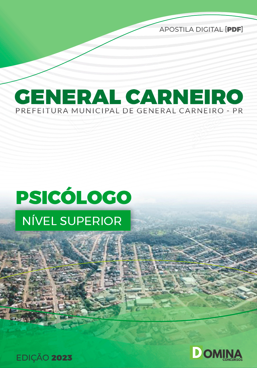 Apostila Pref General Carneiro PR 2023 Psicólogo