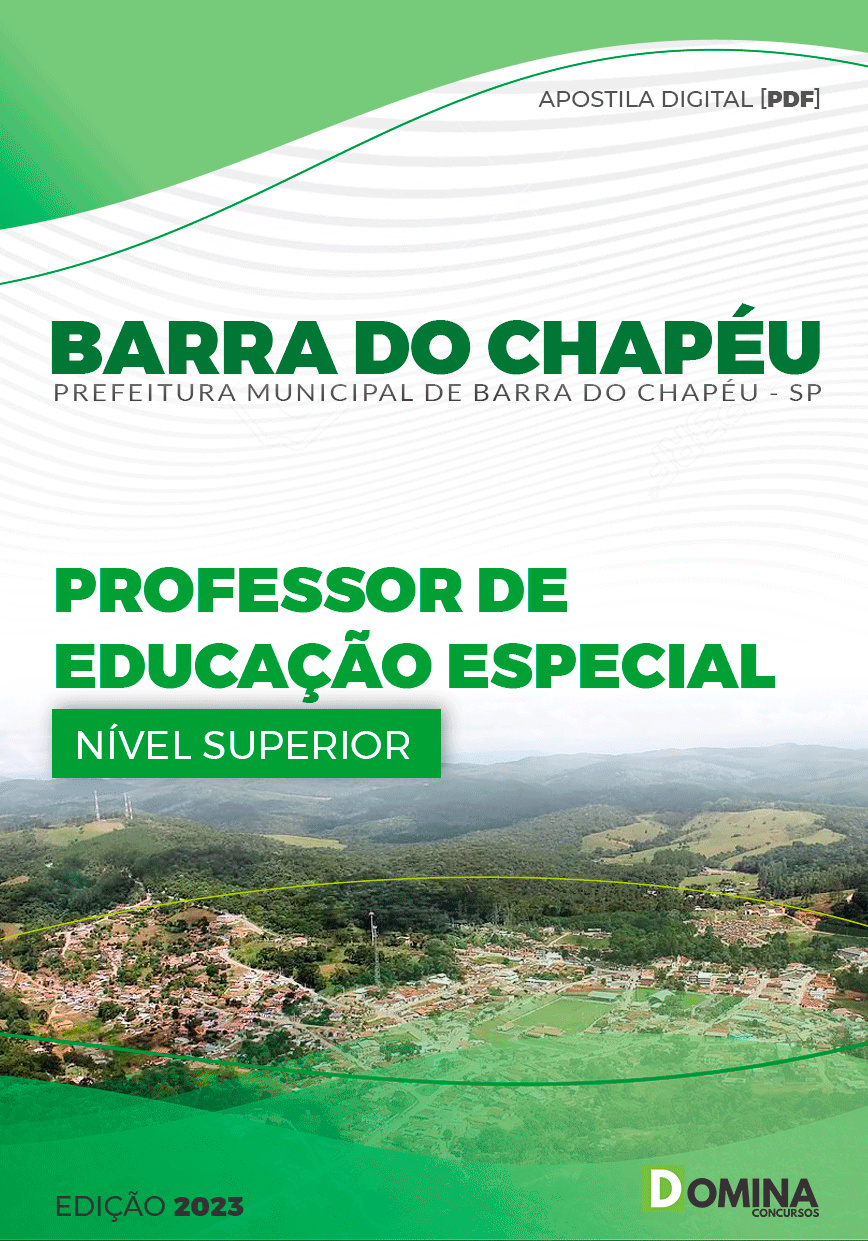 Apostila Pref Barra do Chapéu SP 2023 Professor Especial