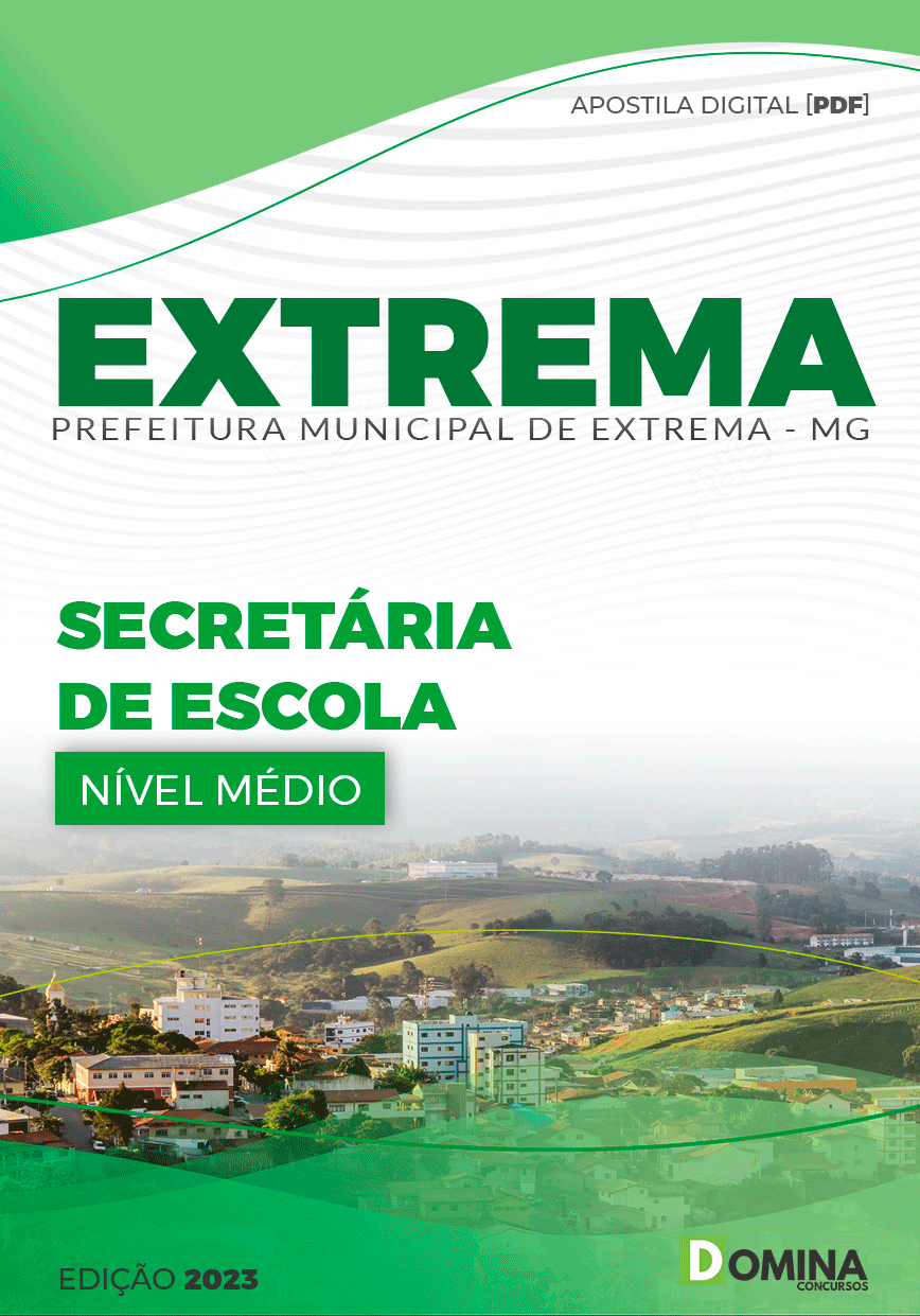 Apostila Pref Extrema MG 2023 Secretaria Escola