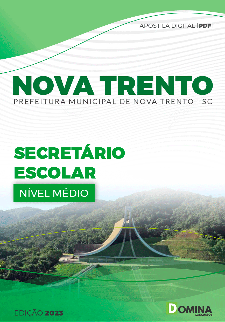 Apostila Concurso Pref Nova Trento SC 2023 Secretário Escolar