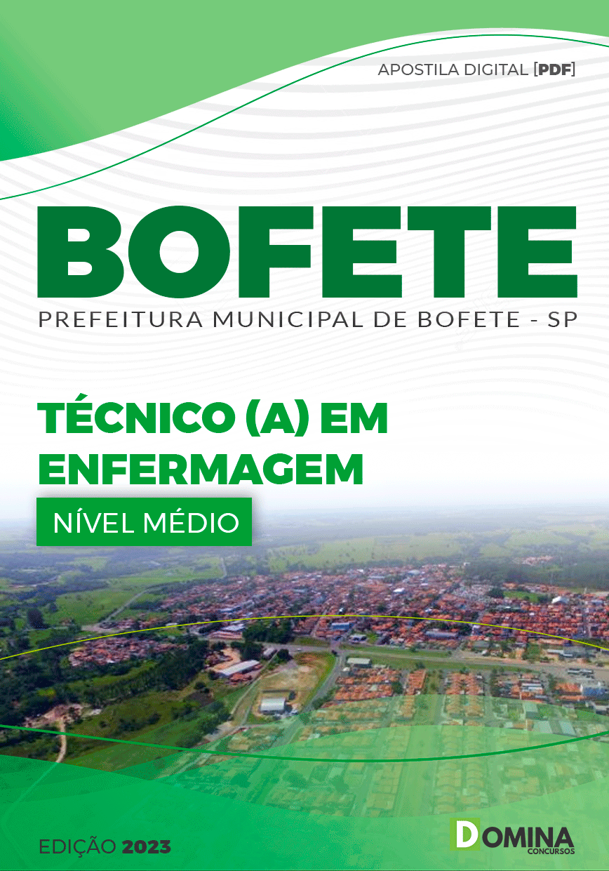 Apostila Concurso Pref Bofete SP 2023 Técnico Enfermagem