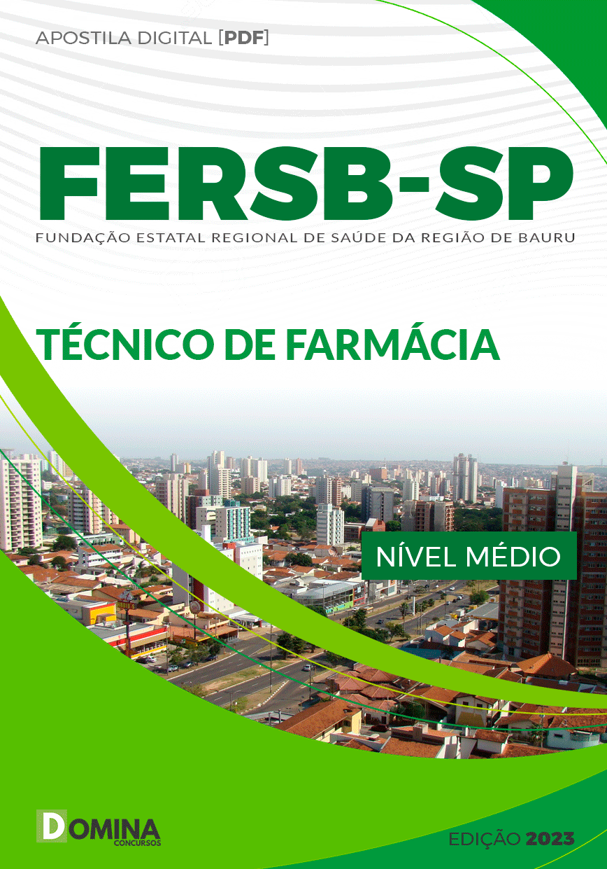 Apostila Concurso FERSB SP 2023 Técnico Farmácia