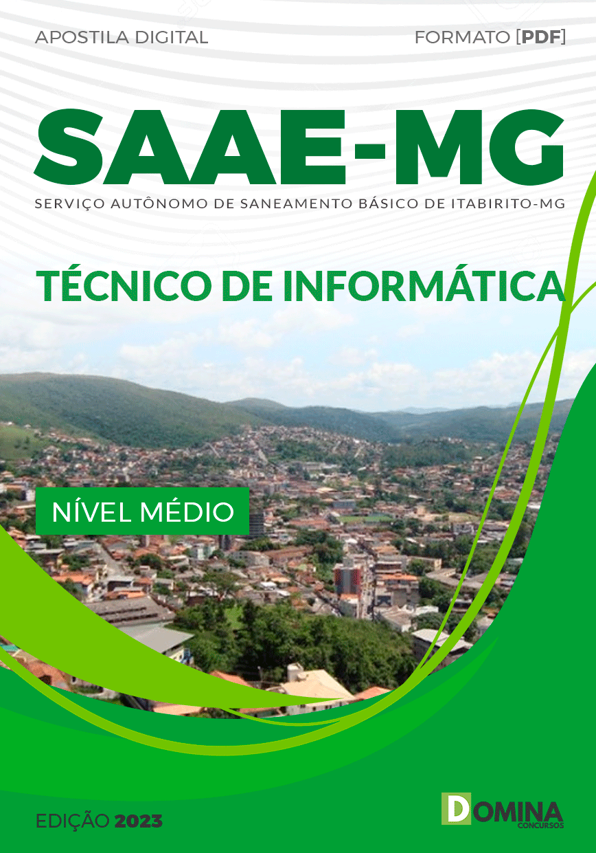 Apostila SAAE Itabirito MG 2023 Técnico Informática