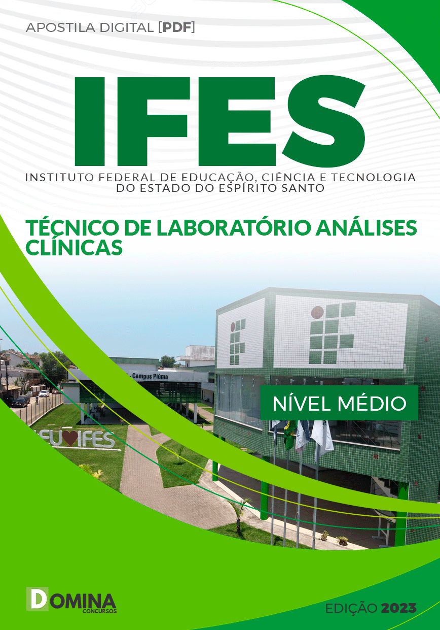 Apostila IFES 2023 Técnico Laboratório Análises Clínicas