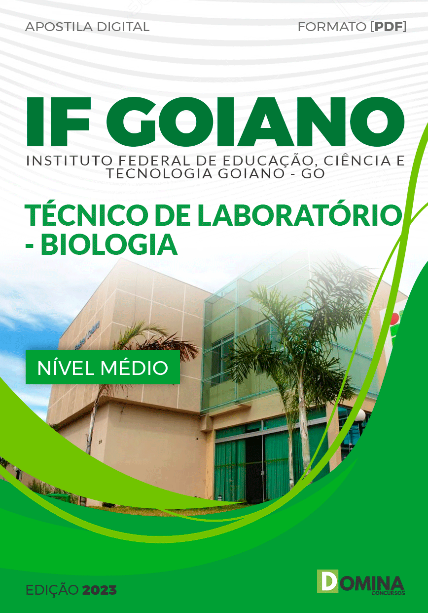 Apostila IF Goiano GO 2023 Técnico Laboratório Biologia