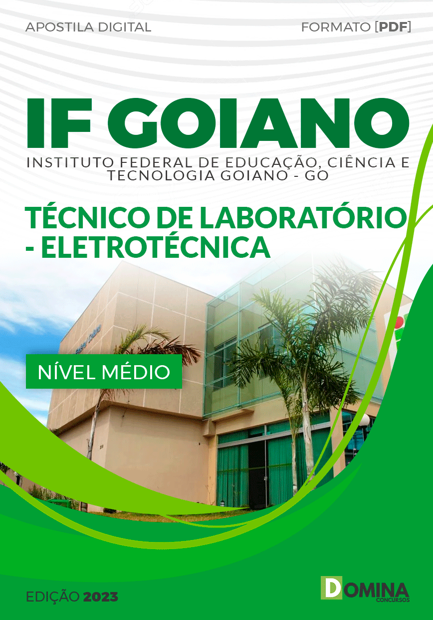 Apostila IF Goiano GO 2023 Técnico Laboratório Eletrotécnica