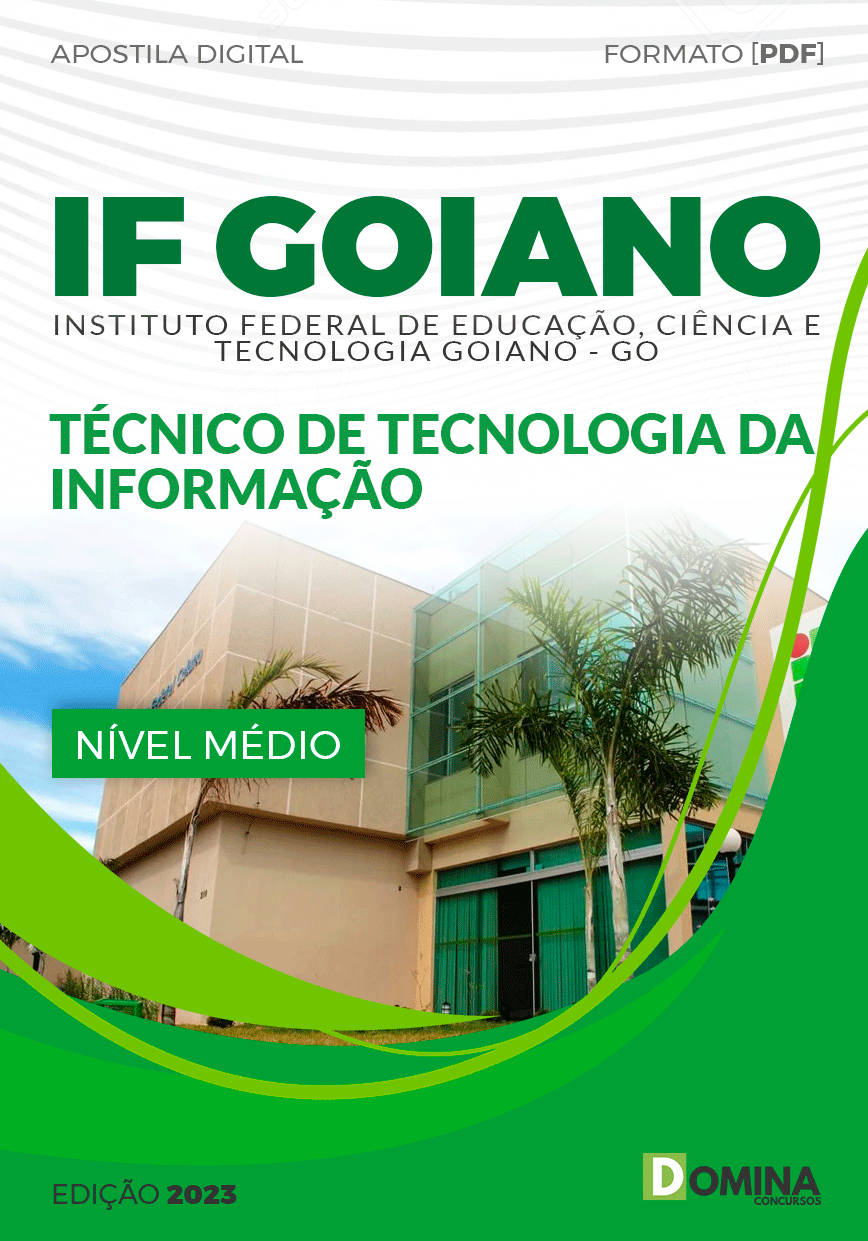 Apostila IF Goiano GO 2023 Técnico Laboratório Informação