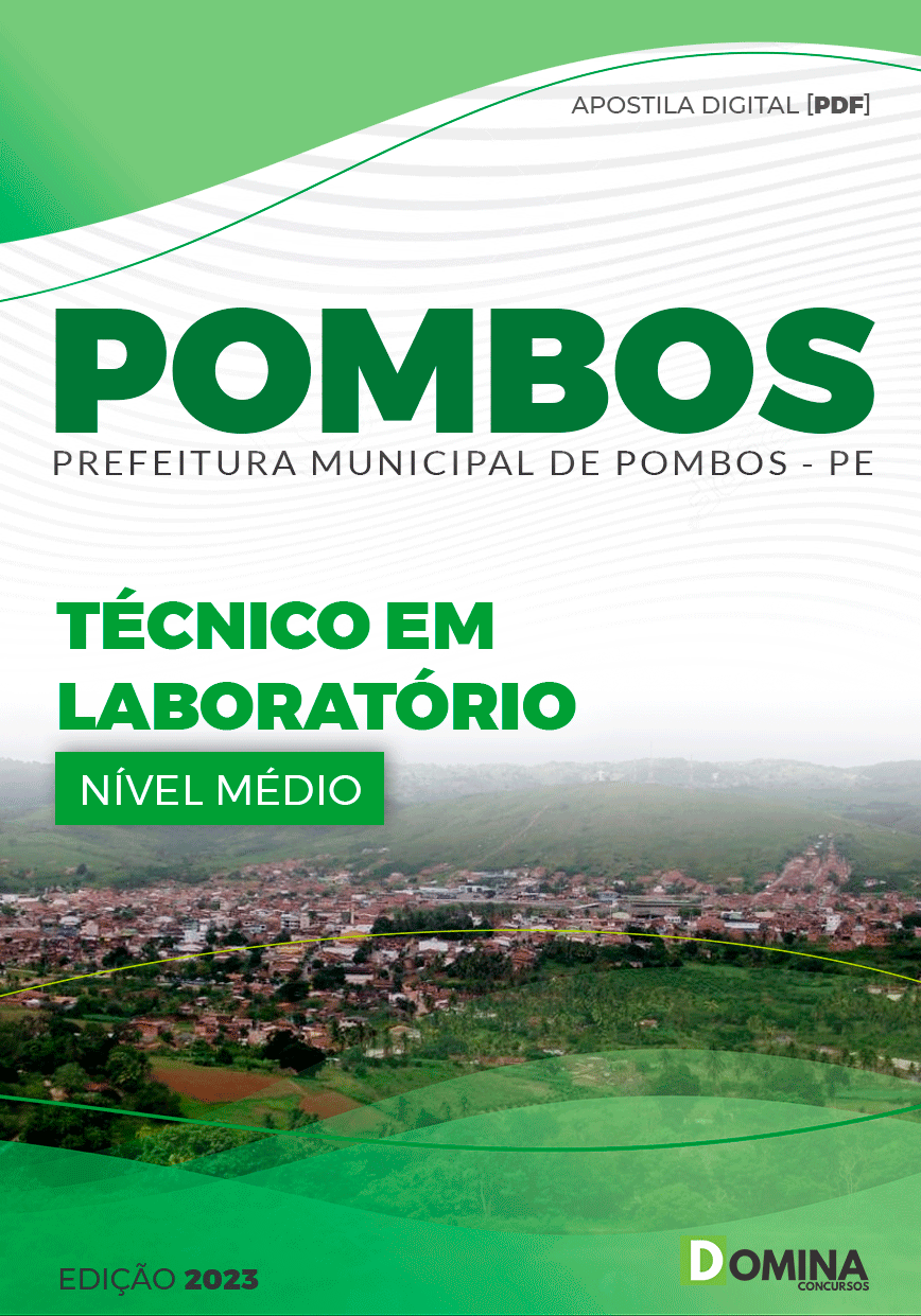 Apostila Concurso Pref Pombos PE 2023 Técnico Laboratório