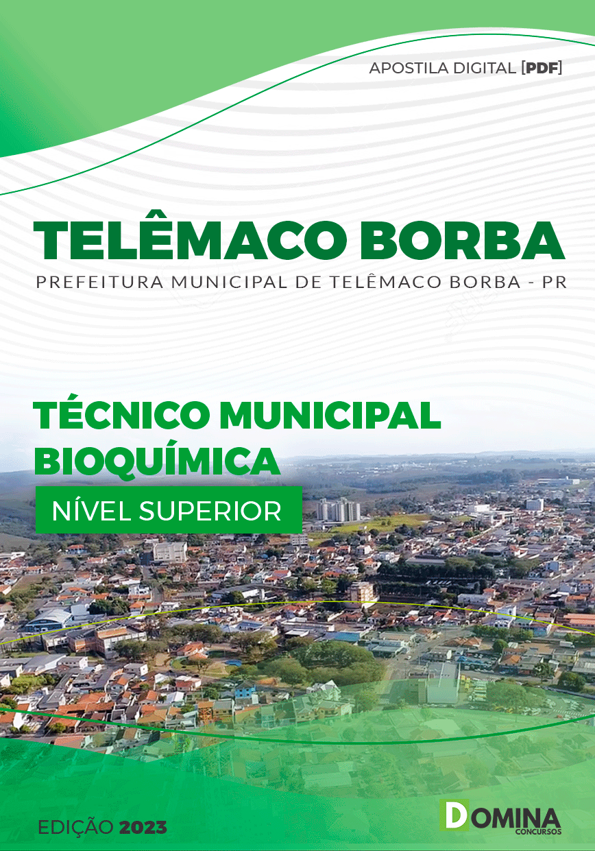 Apostila Pref Telêmaco Borba PR 2023 Téc Municipal Bioquímica