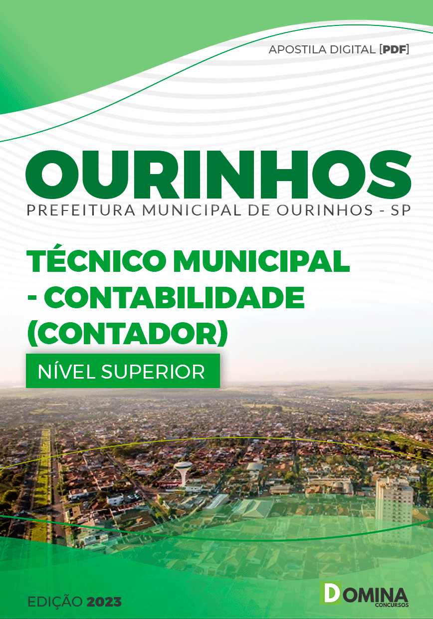 Apostila Pref Ourinhos SP 2023 Técnico Municipal Contador