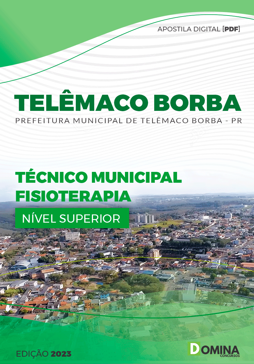 Apostila Pref Telêmaco Borba PR 2023 Téc Municipal Fisioterapia