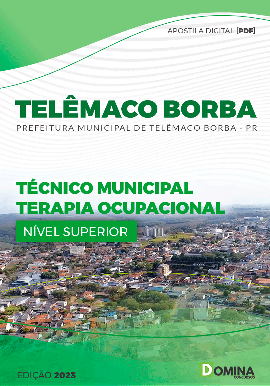 Apostila Pref Telêmaco Borba PR 2023 Téc Municipal Terapia Ocupacional