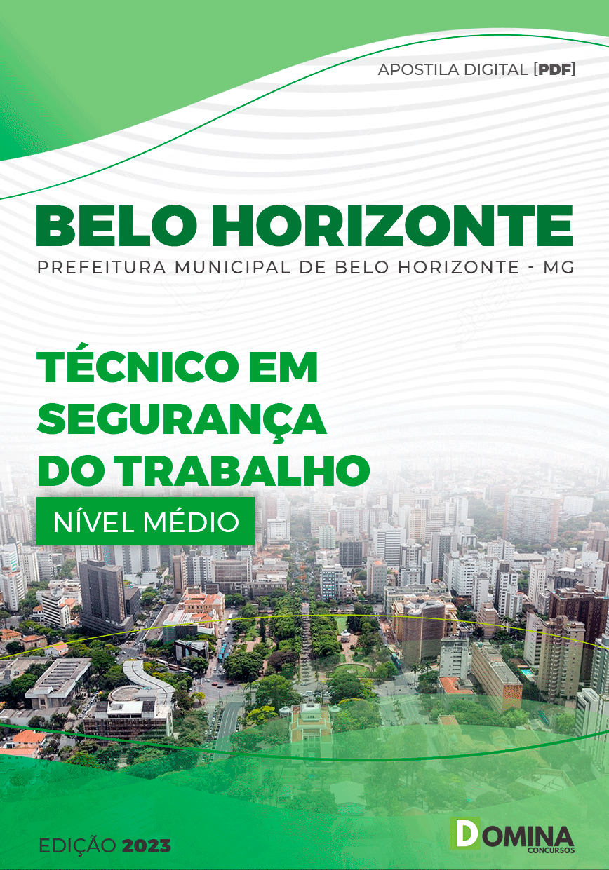 Apostila Pref Belo Horizonte MG 2023 Técnico Segurança Trabalho