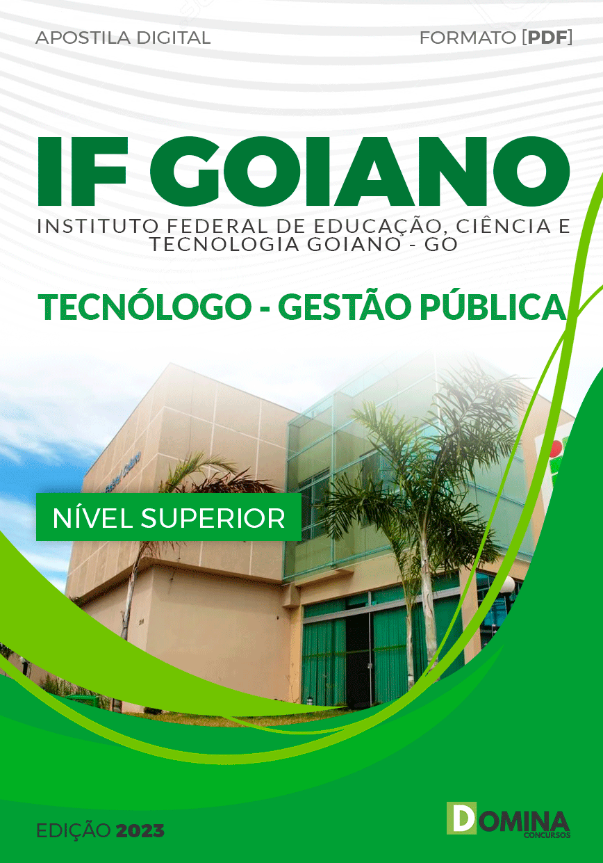 Apostila Concurso IF Goiano GO 2023 Tecnólogo Gestão Pública