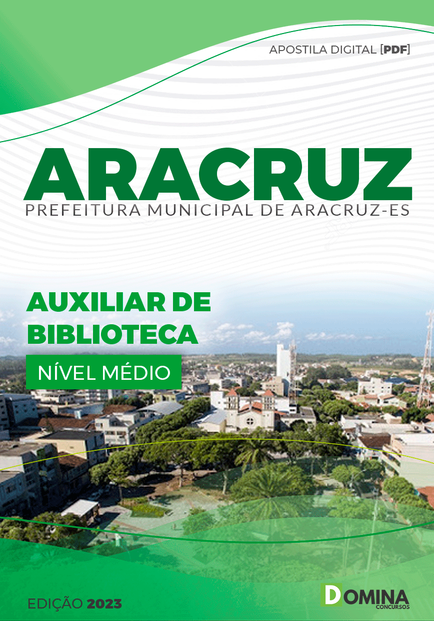 Apostila Concurso Pref Aracruz ES 2023 Auxiliar Biblioteca