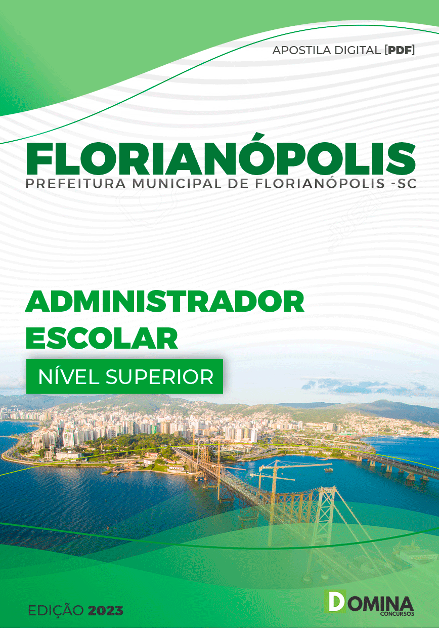 Apostila Pref Florianópolis SC 2023 Administrador Escolar
