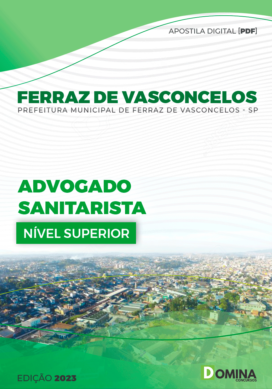 Apostila Pref Ferraz Vasconcelos SP 2023 Advogado Sanitarista