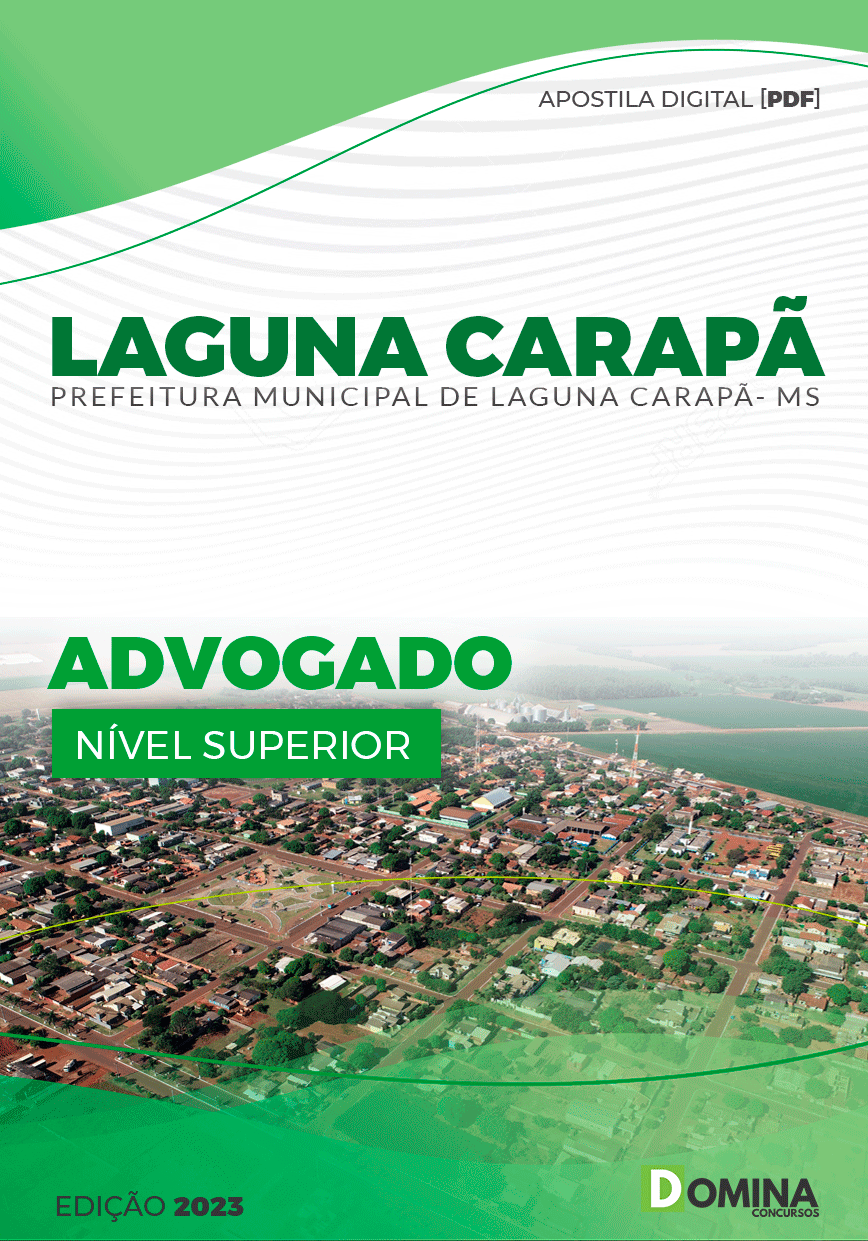 Apostila Concurso Pref Laguna Carapã MS 2023 Advogado