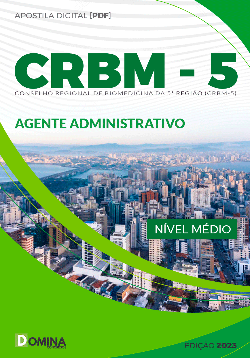 Apostila CRBM 5ª 2023 Agente Administrativo