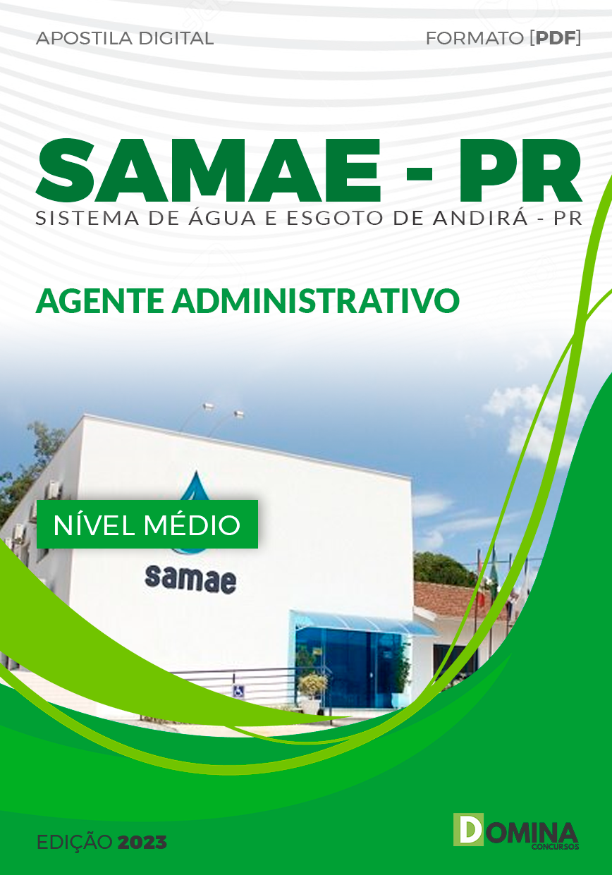 Apostila SAMAE PR 2023 Agente Administrativo